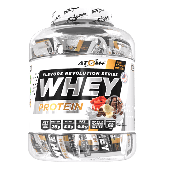 ATOM+ WHEY 2.1KG – אטום+ אבקת חלבון בשקיות אישיות 2.1 קג