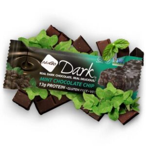 NUGO DARK | חטיף חלבון נוגו טבעוני שוקולד מריר אמיתי - מנטה שוקולד