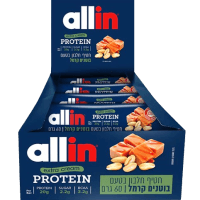 ALL-IN | מארז חטיפים אולאין 60 גרם (18 יח' או 24 יח') - בוטנים קרמל 18 יח'
