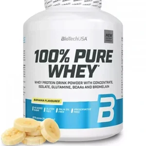 BIOTECH PURE WHEY 100% 2.3 KG | אבקת חלבון ביוטק 2.3 ק"ג בטעמים לבחירה - בננה
