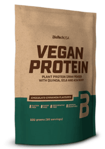 BIOTECH VEGAN PROTEIN 500G | ביוטק אבקת חלבון טבעונית 500 גרם בטעמים לבחירה - שוקולד קינמון