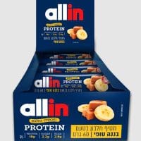 ALL-IN | מארז חטיפים אולאין 60 גרם (18 יח' או 24 יח') - בננה טופי 24 יח'
