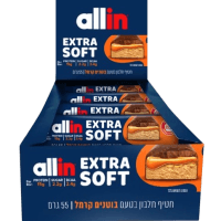 ALL-IN SOFT | מארז חטיפי אולאין סופט (18יח') - שוקולד חלב בוטנים