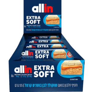 ALL-IN SOFT | מארז חטיפי אולאין סופט (18יח') - שוקולד לבן בוטנים