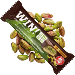 WIN PROTEIN BAR | חטיף חלבון ווין 60 גרם - קרם פיסטוק ופיסטוקיים קלויים