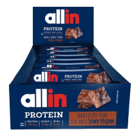 ALL IN | מארז חטיפי חלבון אולאין 100 גרם (12 יח') - שוקולד פאדג'