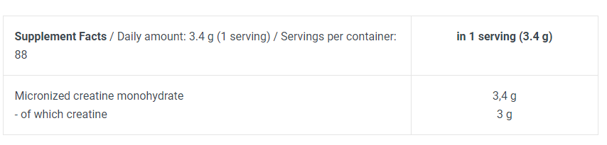 BIOTECH CREATINE MICRONIZED | קריאטין ביוטק מיקונייזד 300 גרם – תמונה 2