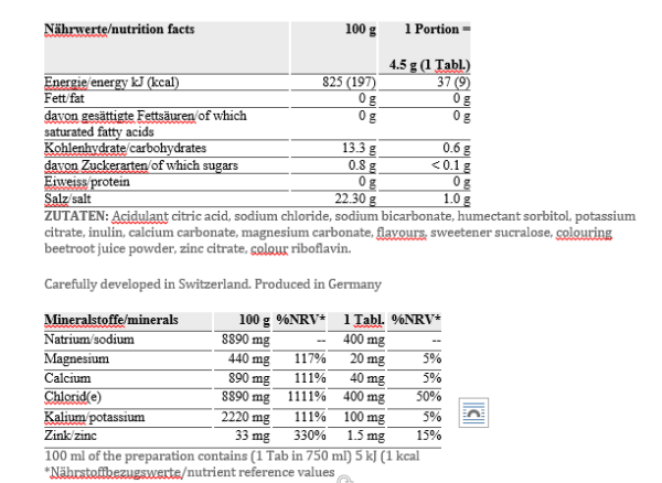 ⁦SPONSER ELECTROLYTES TABS | טבליות אלקטרוליטים להכנת משקה ספונסר (10 טבליות)⁩ – תמונה ⁦2⁩
