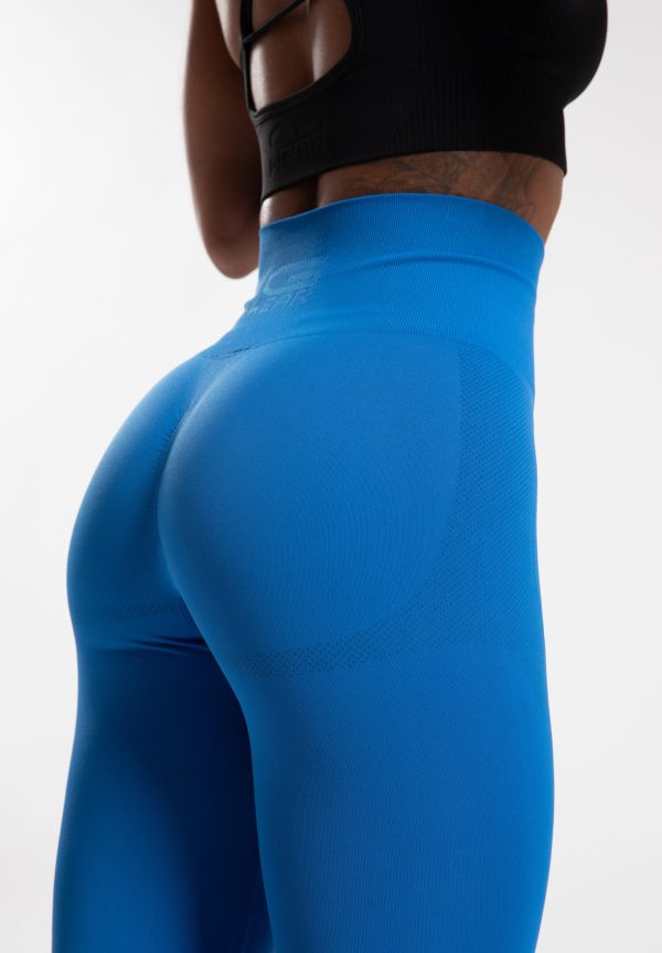 ⁦GORILLA WEAR | טייץ' Olivia Seamless כחול⁩ – תמונה ⁦2⁩