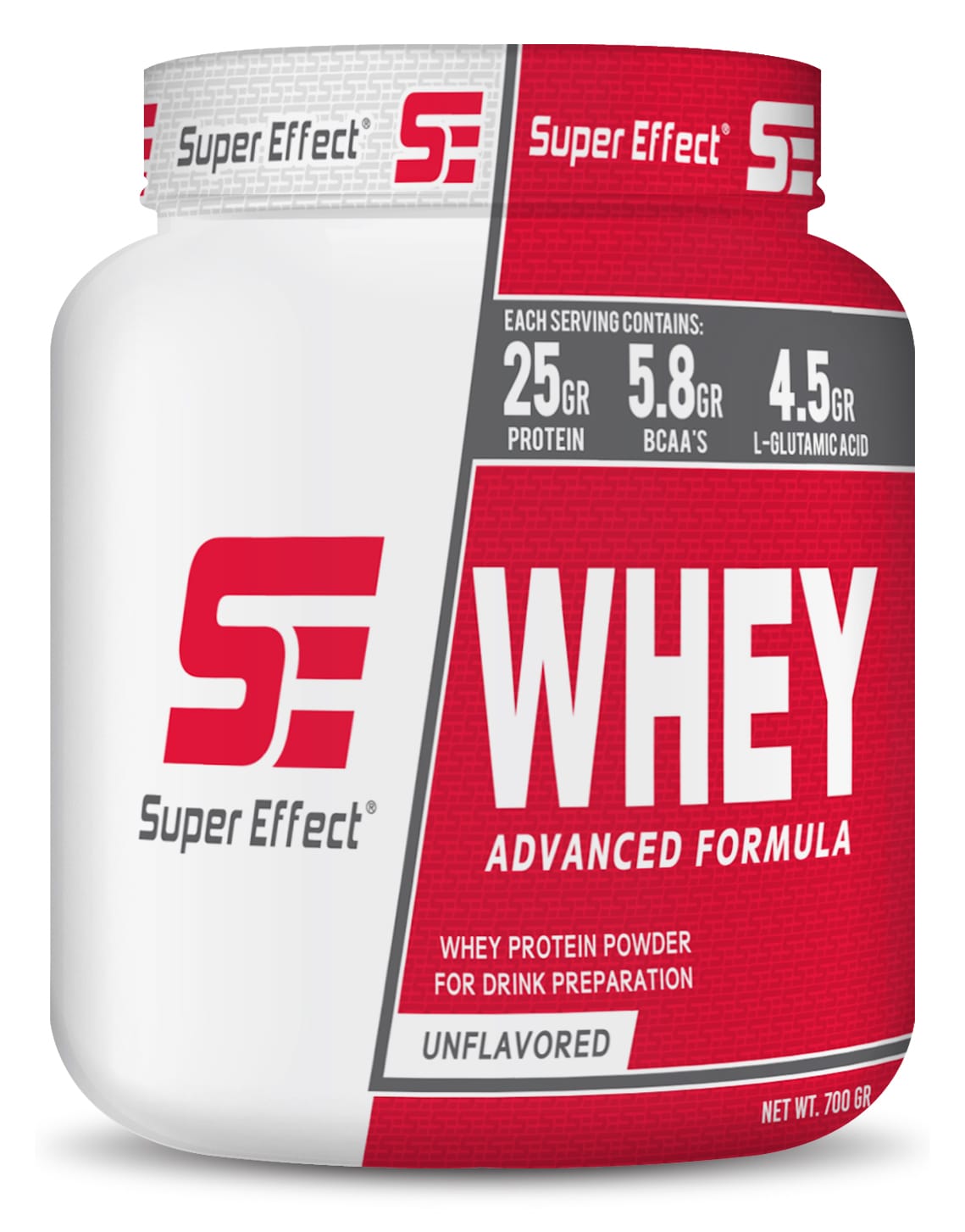 SUPER EFFECT WHEY 700G ללא טעם