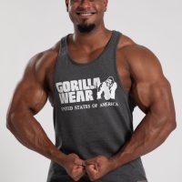 Gorilla Wear | גופייה דגם classic צבע אפור כהה