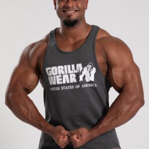 Gorilla Wear | גופייה דגם classic צבע אפור כהה - M