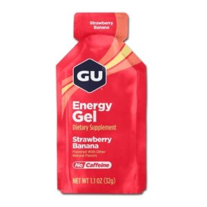 GU ENERGY GEL | ג'ל אנרגיה גו במגוון טעמים - תות בננה - ללא קפאין