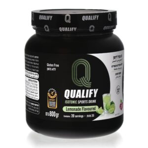 Qualify Isotonic | אבקה איזוטונית קוואליפי 1.5 ק"ג  800 גרם בטעמים לבחירה - לימון 800 גרם