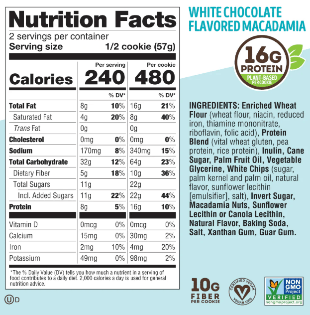 עוגיות חלבון The Complete Cookie – מבית Lenny & Larry’s – תמונה 7