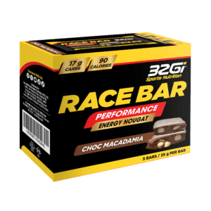 Race Pro Energy Bar 32Gi | חטיף אנרגיה נוגאט מוקצף RACE - מארז 5 יחידות שוקולד מקדמיה