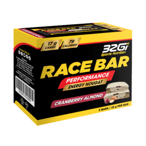 Race Pro Energy Bar 32Gi | חטיף אנרגיה נוגאט מוקצף RACE - מארז 5 יחידות קרנברי שקדים