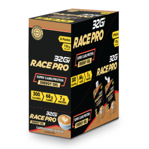 32Gi Race Pro 300 Gel | סופר קרבו/חלבון ג'ל - מארז קפוצ'ינו (8 יח')