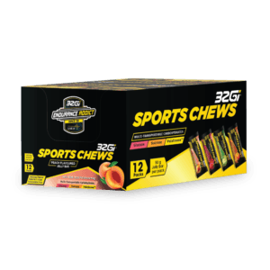 Sports Chews 32Gi | סוכריות אנרגיה במרקם מרמלדה - מארז (12 יח') אפרסק