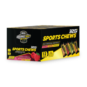 Sports Chews 32Gi | סוכריות אנרגיה במרקם מרמלדה - מארז (12 יח') פטל