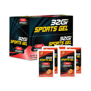 PACKS 32GI SPORT GEL | ג'ל אנרגיה 32GI בשחרור מהיר במארז ( 20 יח') - תפוז דם