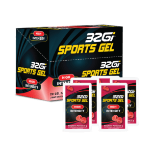 PACKS 32GI SPORT GEL | ג'ל אנרגיה 32GI בשחרור מהיר במארז ( 20 יח') - פטל