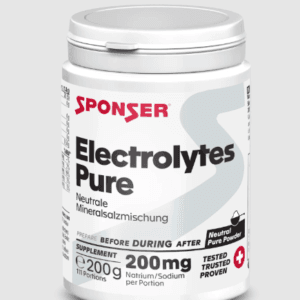 Sponser Electrolytes Pure Powder | אבקת אלקטרוליטים ספונסר ללא סוכר וללא טעם 200 גרם