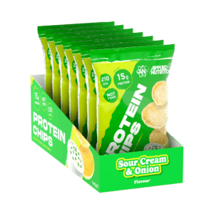 APPLIED NUTRITION PROTEIN CHIPS  | מארז צ'יפס חלבון אפוי אפלייד נוטרישן בטעמים לבחירה - 7 יחידות - שמנת בצל (Sour Cream & Onion)