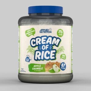 APPLIED NUTRITION CREAM OF RICE 2KG | אבקת פחמימות אורז 2 ק"ג בטעמים לבחירה - תפוח פאי (Apple Crumble)