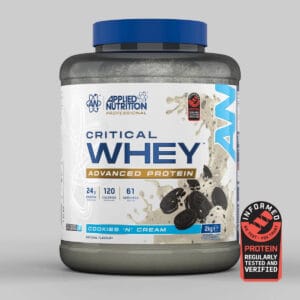APPLIED NUTRITION CRITICAL WHEY 2KG | אבקת חלבון מי גבינה בטעמים לבחירה - עוגיות ושמנת (Cookies 'N' Cream)