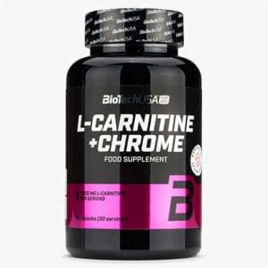 BIOTECHUSA L-CARNITINE + CHROME 60 CAPS | תוסף בקרת משקל נטול ממריצים