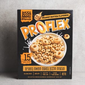 PROFLEX טבעות חלבון קיטו לס אנד מור | דל פחמימה 250 גרם בטעמים לבחירה