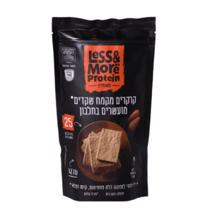 קרקר מקמח שקדים מועשר בחלבון לס אנד מור | 120 גרם